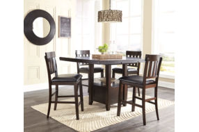 Signature Design by Ashley Haddigan Counter Height Bar Stool (Set of 2)-Dark B