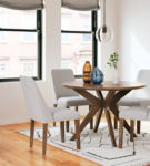 Signature Design by Ashley Lyncott Dining Table and 4 Chairs-Multi