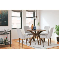 Signature Design by Ashley Lyncott Dining Table and 4 Chairs-Multi