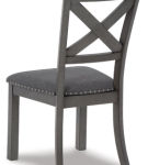 Signature Design by Ashley Myshanna Dining Table and 6 Chairs-Gray