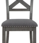 Signature Design by Ashley Myshanna Dining Table and 6 Chairs-Gray