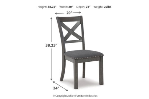 Signature Design by Ashley Myshanna Dining Table, 2 Chairs and 2 Benches