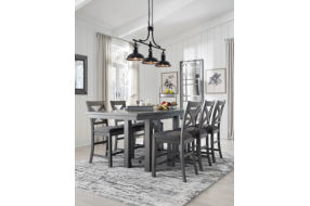 Signature Design by Ashley Myshanna Counter Height Dining Table and 6 Barstools