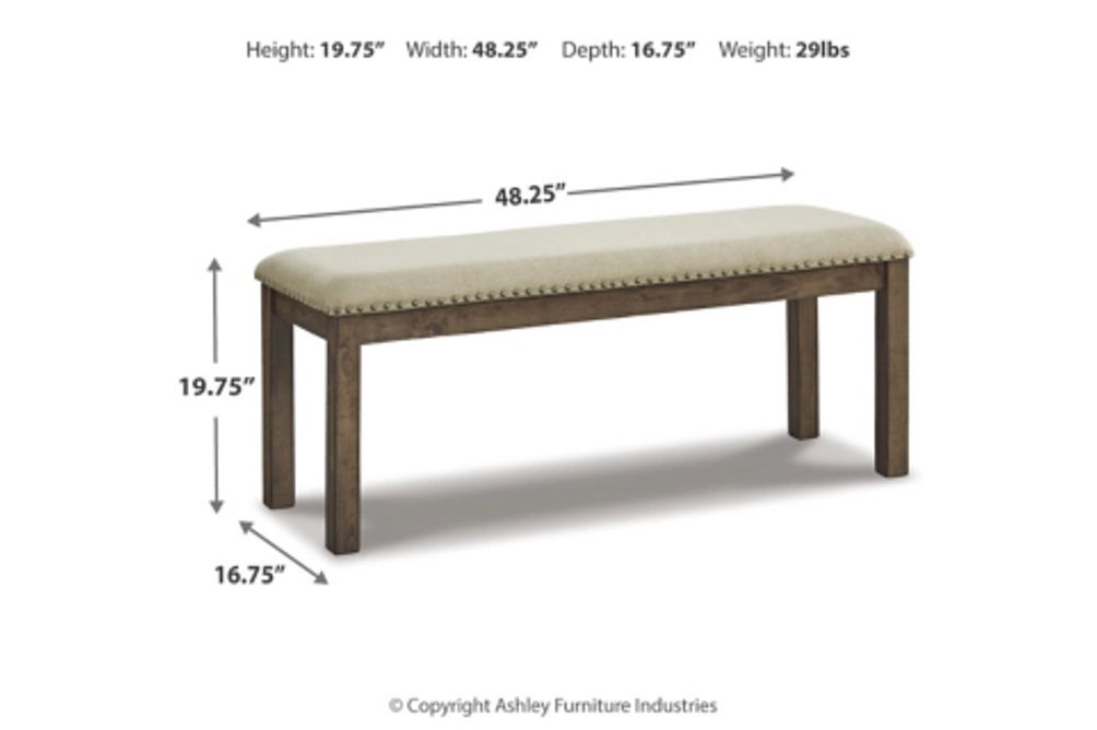 Signature Design by Ashley Moriville Dining Table and 4 Chairs and Bench