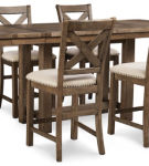 Signature Design by Ashley Moriville Counter Height Dining Table and 4 Barstool