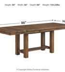 Moriville Dining Table and 4 Chairs and Bench