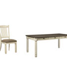 Signature Design by Ashley Bolanburg Dining Table with 4 Chairs-Two-tone