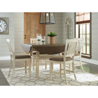 Signature Design by Ashley Bolanburg Counter Height Dining Table and 4 Barstools