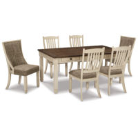 Signature Design by Ashley Bolanburg Dining Table with 6 Chairs