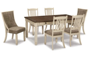 Signature Design by Ashley Bolanburg Dining Table with 6 Chairs
