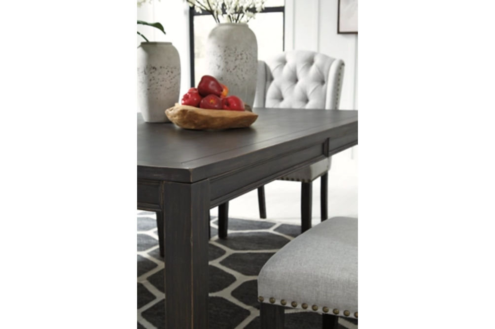 Signature Design by Ashley Jeanette Dining Table with 4 Chairs-Black