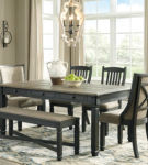 Signature Design by Ashley Tyler Creek Dining Table with 4 Chairs and Bench