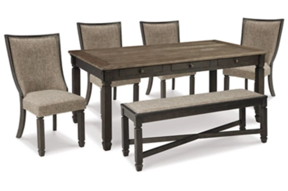 Signature Design by Ashley Tyler Creek Dining Table and 4 Chairs with Bench