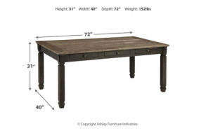 Signature Design by Ashley Tyler Creek Dining Table and 4 Chairs with Bench