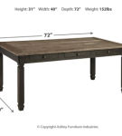 Signature Design by Ashley Tyler Creek Dining Table and 4 Chairs with Bench