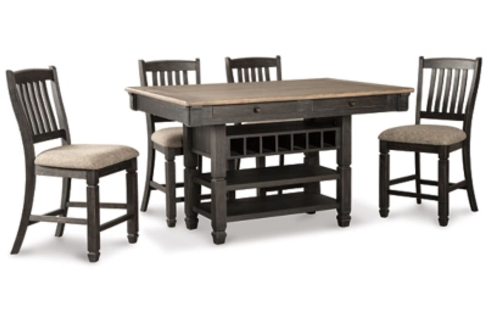 Signature Design by Ashley Tyler Creek Counter Height Dining Table with 4 Bars