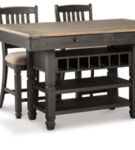 Signature Design by Ashley Tyler Creek Counter Height Dining Table with 4 Bars