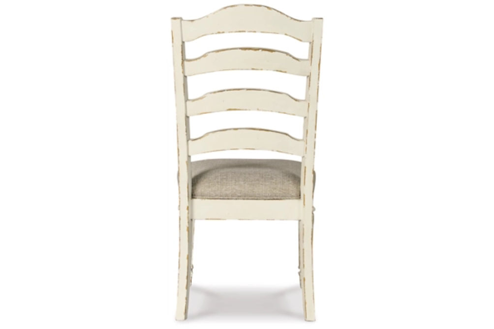 Signature Design by Ashley Realyn Dining Table and 4 Chairs-Chipped White