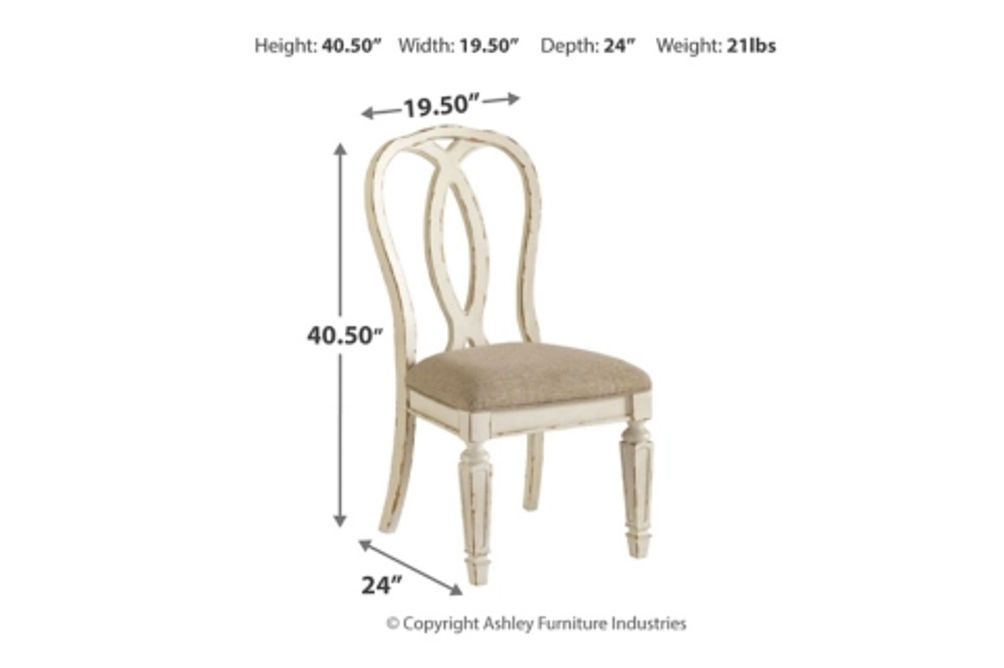 Signature Design by Ashley Realyn Dining Extension Table and 8 Chairs