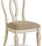 Signature Design by Ashley Realyn Dining Table and 8 Chairs-Chipped White