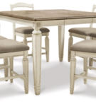 Realyn Counter Height Dining Table and 6 Barstools