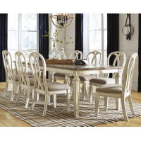 Signature Design by Ashley Realyn Dining Extension Table and 8 Chairs