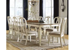 Signature Design by Ashley Realyn Dining Extension Table and 8 Chairs