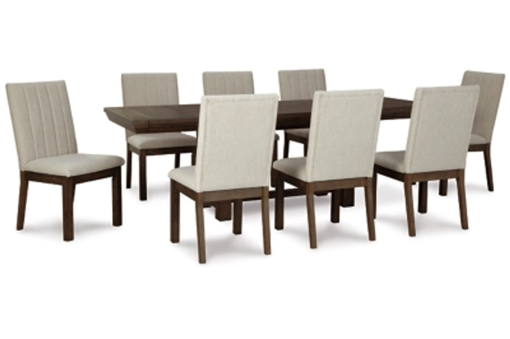 Millennium by Ashley Dellbeck Dining Table and 8 Chairs-Beige