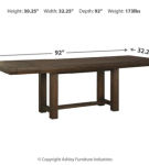 Millennium by Ashley Dellbeck Dining Extension Table-Brown