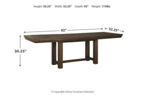 Millennium by Ashley Dellbeck Dining Extension Table-Brown