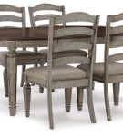 Signature Design by Ashley Lodenbay Dining Table and 4 Chairs-Antique Gray