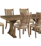 Signature Design by Ashley Grindleburg Dining Table and 6 Chairs-Light Brown