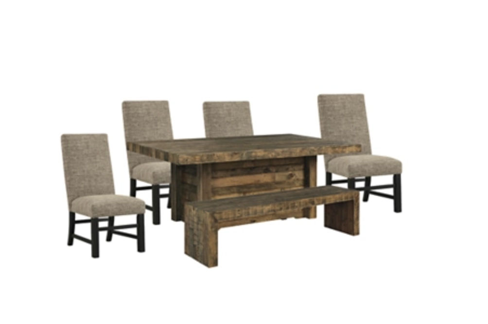 Sommerford Dining Table with 4 Chairs and Bench