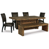 Sommerford Dining Table with 4 Chairs and Bench