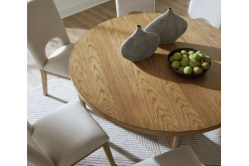 Signature Design by Ashley Dakmore Dining Table and 4 Chairs-Brown