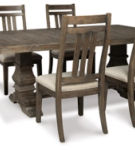 Signature Design by Ashley Wyndahl Dining Table and 6 Chairs-Rustic Brown