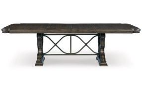 Signature Design by Ashley Maylee Dining Extension Table-Dark Brown