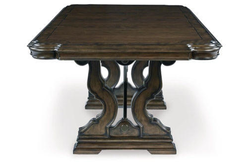 Signature Design by Ashley Maylee Dining Extension Table-Dark Brown