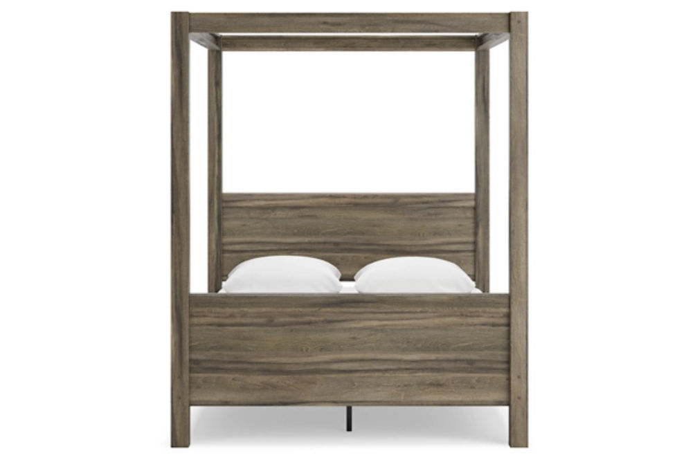 Signature Design by Ashley Shallifer Queen Canopy Bed-Brown