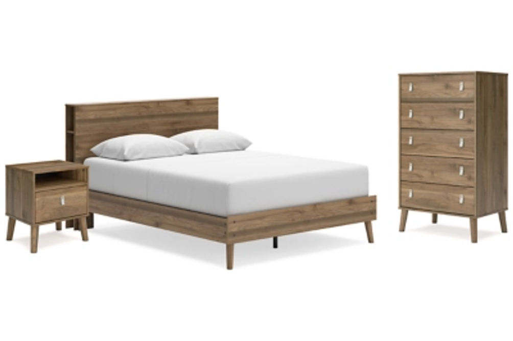 Signature Design by Ashley Aprilyn Queen Bookcase Platform Bed, Chest and Nigh