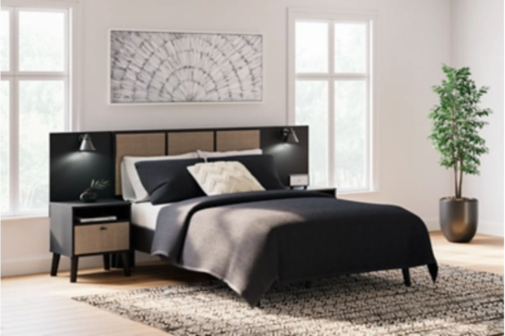 Signature Design by Ashley Charlang Full Panel Platform Bed with 2 Extensions-