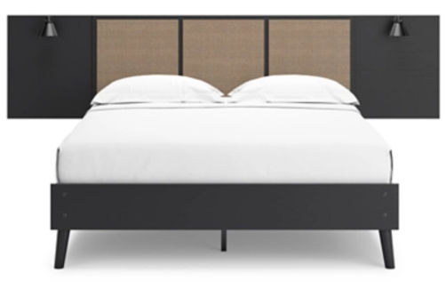Signature Design by Ashley Charlang Queen Panel Platform Bed with 2 Extensions