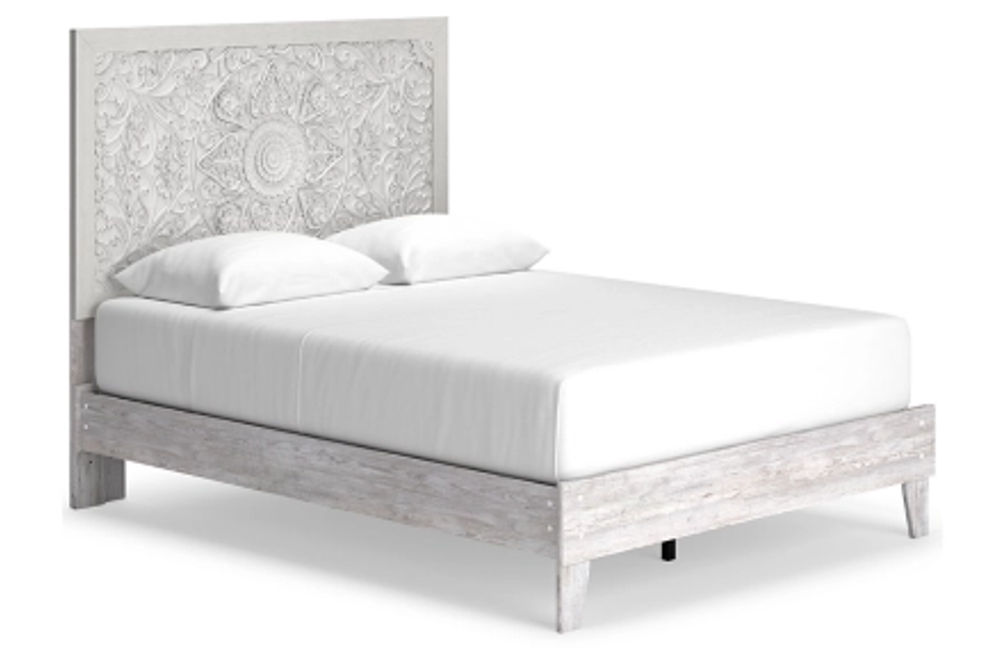 Signature Design by Ashley Paxberry Queen Panel Platform Bed-Whitewash