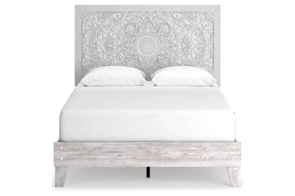 Signature Design by Ashley Paxberry Queen Panel Platform Bed-Whitewash