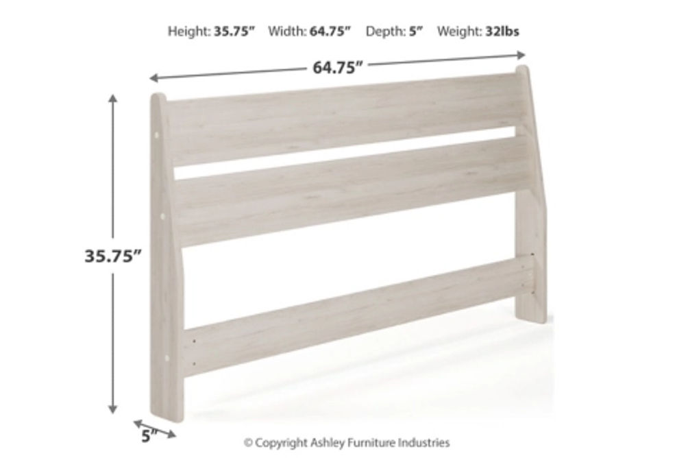 Socalle Queen Panel Platform Bed with Dresser and Nightstand-Light Natural