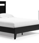 Finch Queen Panel Platform Bed with Dresser and Nightstand-Black