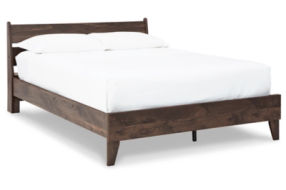 Calverson Queen Panel Platform Bed with Dresser and Nightstand-Mocha