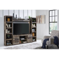 Signature Design by Ashley Derekson 4-Piece Entertainment Center-Multi Gray