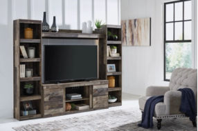 Signature Design by Ashley Derekson 4-Piece Entertainment Center-Multi Gray