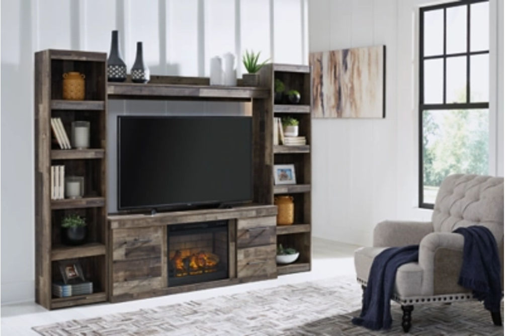 Signature Design by Ashley Derekson 4-Piece Entertainment Center with Electric